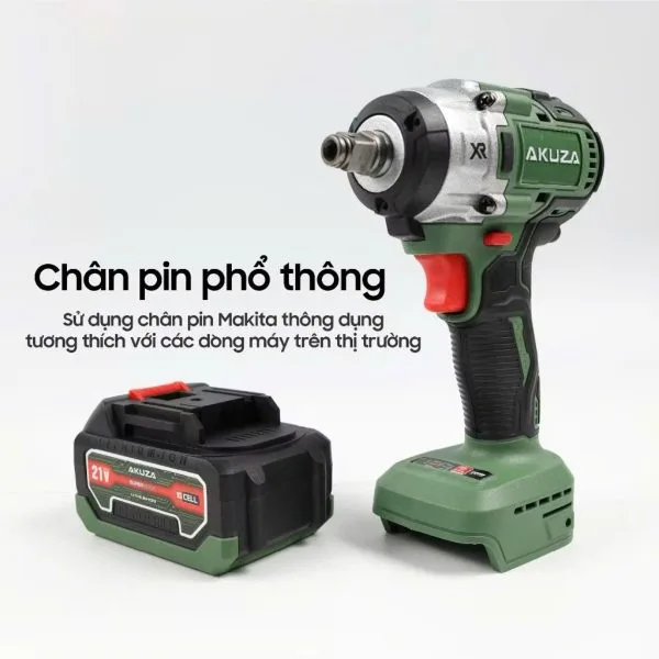Bulong Akuza đầu 2 in 1 lực 350N bắn tôn, tháo lốp oto - Ảnh 5