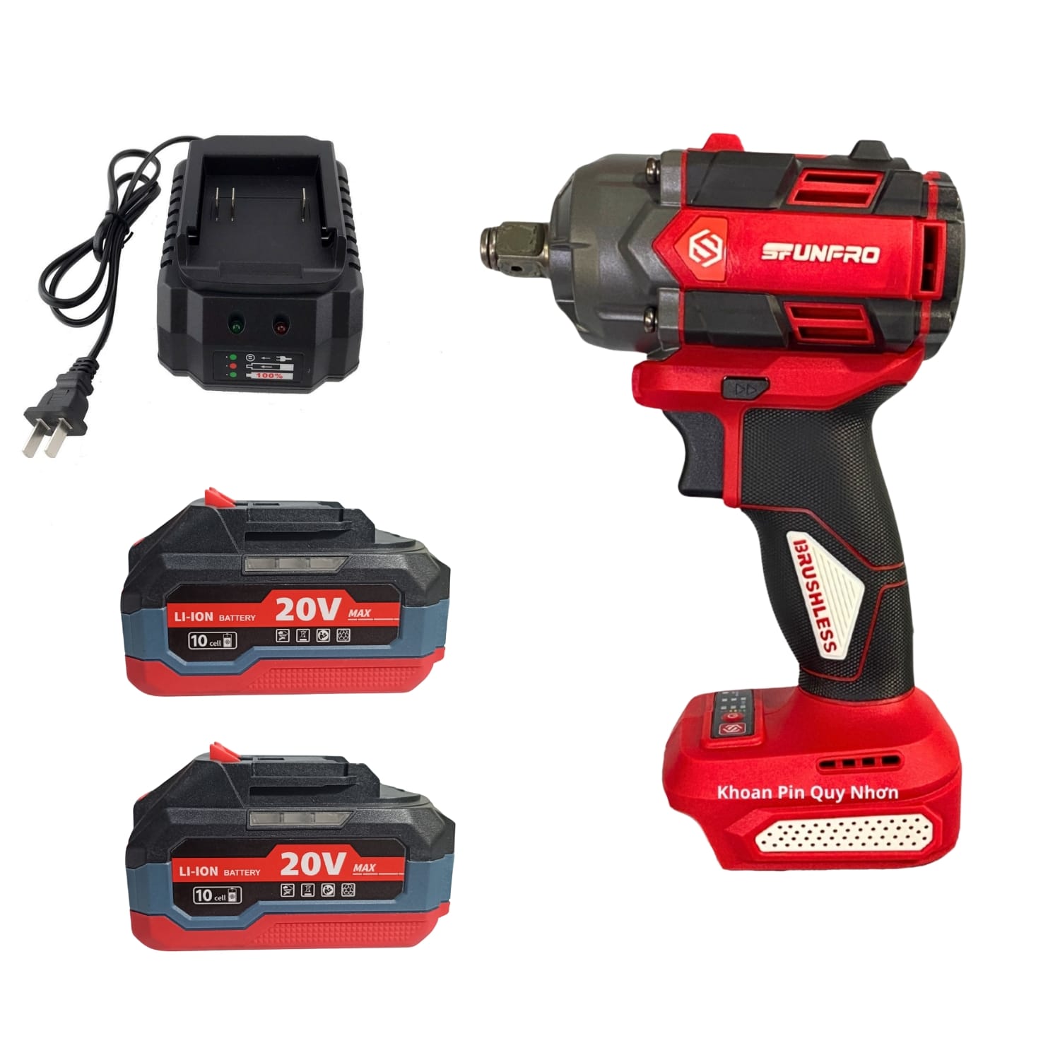 Máy Bulong SFUNPRO 500N đầu 1/2 dành cho thợ Gara, Xe máy - Ảnh 3